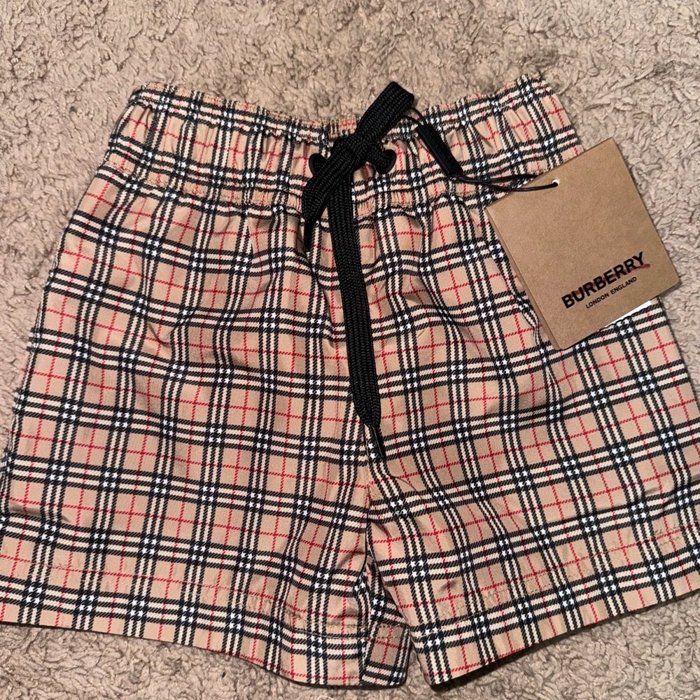 Boys burberry swim trunks 4Y